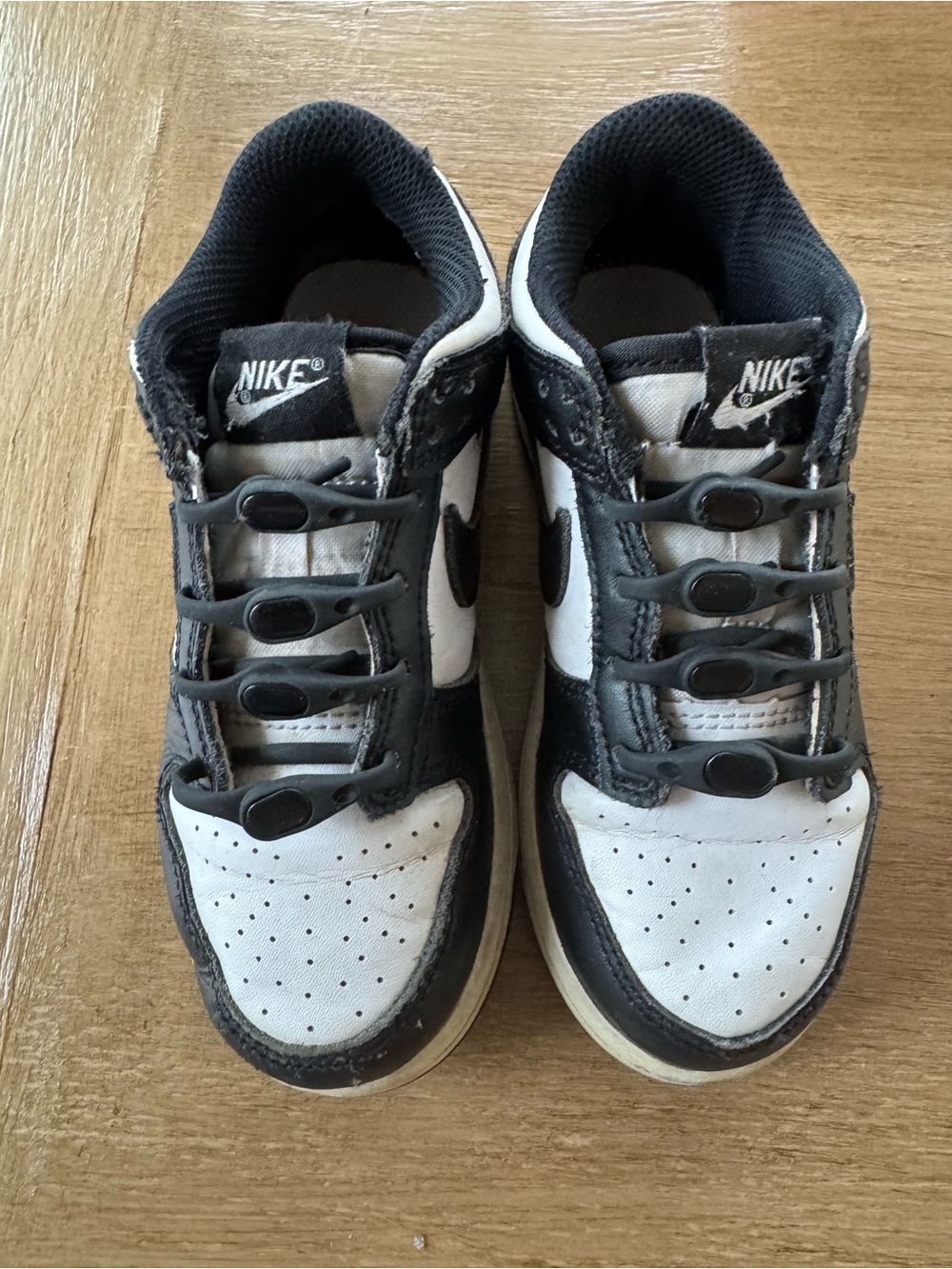 Nike Kids Black and White Low-Top Sneakers